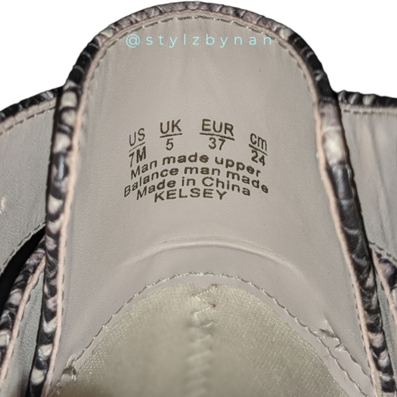 Fergalicious Snake Pattern Ankle Boots NWOB - Picture 4 of 8